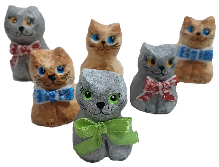 Фигурка «Котик в шарфике» (Крылова Н.М.), 4,5*3,5 см, ассорти Фигурка «Котик в шарфике» (Крылова Н.М.), 4,5*3,5 см, ассорти