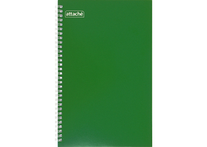 Тетрадь общая А4, 80 л. на гребне Attache, 180×280 мм, клетка, темно-зеленая Тетрадь общая А4, 80 л. на гребне Attache, 180×280 мм, клетка, темно-зеленая