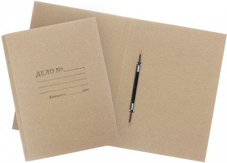 Папка картонная «Дело» со скоросшивателем «ПДМ-Групп», А4, ширина корешка 30 мм, плотность 420 г/м2, немелованная, серая