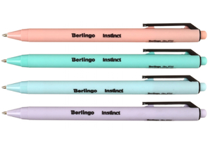 Ручка шариковая автоматическая Berlingo Instinct, корпус ассорти, стержень синий Ручка шариковая автоматическая Berlingo Instinct, корпус ассорти, стержень синий