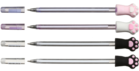 Ручка шариковая Meshu, Paws, корпус ассорти, стержень синий Ручка шариковая Meshu, Paws, корпус ассорти, стержень синий