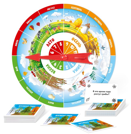Игра настольная «Викторина», «Времена года», 6+ Игра настольная «Викторина», «Времена года», 6+