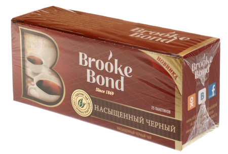 Чай Brooke Bond, 45 г, 25 пакетиков, черный чай Чай Brooke Bond, 45 г, 25 пакетиков, черный чай