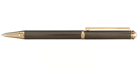 Ручка подарочная шариковая Luxor Ellan, корпус черный с золотистым, стержень синий