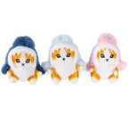 Игрушка мягкая на брелоке Sima-Land, 11 см, «Кот-акула», ассорти Игрушка мягкая на брелоке Sima-Land, 11 см, «Кот-акула», ассорти