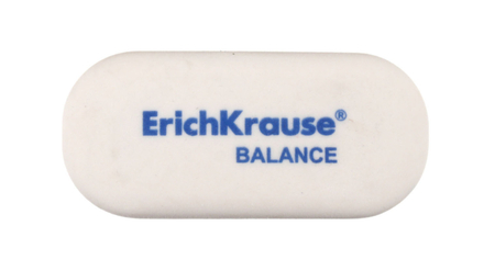 Ластик Balance, 50*23*5 мм, белый Ластик Balance, 50*23*5 мм, белый