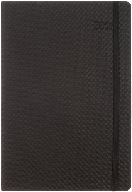 Ежедневник датированный на 2026 год Berlingo Western, 145*215 мм, 184 л., черный