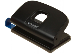 Дырокол Brauberg Extra, 95×60 мм, 10 л., черный
