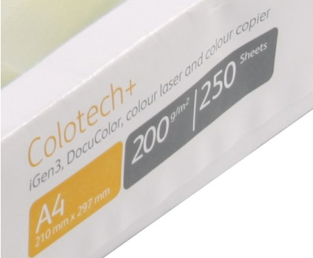 Бумага офисная Xerox Colotech+ Uncoated (без покрытия), А4 (210*297 мм), 200 г/м2, 250 л.