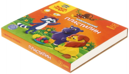 Пластилин «Приключения Енота», 12 цветов, 240 г., со стекой Пластилин «Приключения Енота», 12 цветов, 240 г., со стекой