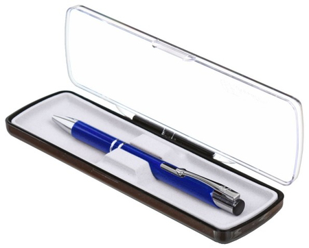 Ручка подарочная шариковая Signature 131, корпус синий 