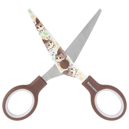 Ножницы канцелярские ErichKrause, 130 мм, «Милые котики» (ручки с прорезиненными вставками) Ножницы канцелярские ErichKrause, 130 мм, «Милые котики» (ручки с прорезиненными вставками)