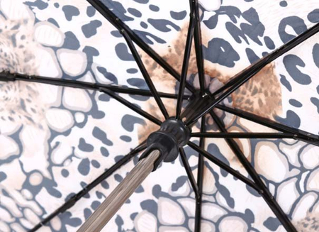 Зонт женский от дождя (автомат) 33042, «Леопард», рыжий