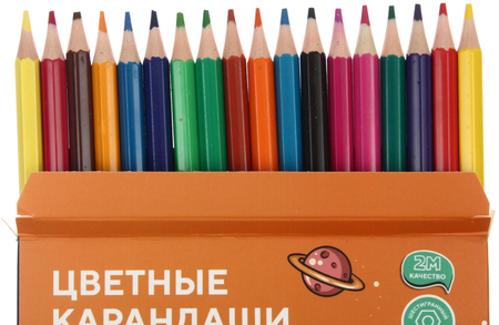 Карандаши цветные «ПандаРог. Космический серфер», 18 цветов, длина 175 мм Карандаши цветные «ПандаРог. Космический серфер», 18 цветов, длина 175 мм