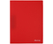 Папка пластиковая с боковым зажимом и карманом Berlingo Soft Touch, толщина пластика 0,7 мм, красная