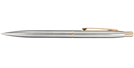 Ручка шариковая подарочная Brauberg Brioso, корпус серебристый с золотистым, стержень синий