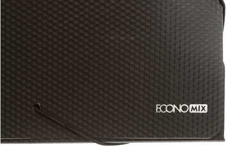 Папка-короб пластиковая на резинке Economix, толщина пластика 0,7 мм, черная