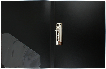 Папка пластиковая с боковым зажимом и карманом «Стамм. Стандарт», толщина пластика 0,7 мм, черная Папка пластиковая с боковым зажимом и карманом «Стамм. Стандарт», толщина пластика 0,7 мм, черная