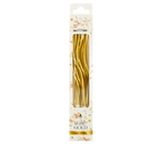 Свечи для торта с держателями Meshu Wave Gold, 6 шт.