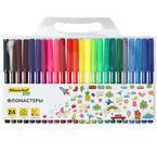 Фломастеры Silwerhof Eco (125 мм), 24 цвета, толщина линии 1 мм, вентилируемый колпачок