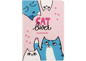 Обложка для паспорта Meshu, 92×134 мм, Cat Lover