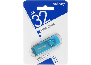 Флеш-накопитель SmartBuy Twist, 32 Gb, корпус синий