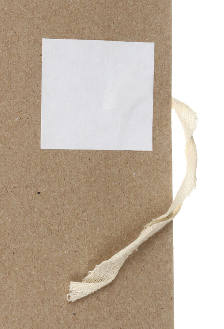 Папка картонная на завязках «Папка для бумаг» Staff, А4, ширина корешка 25 мм, плотность 310 г/м2, немелованная, белая