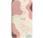 Книга телефонная OfficeSpace, 110×205 мм, 80 л., линия, «Стиль. Flora»