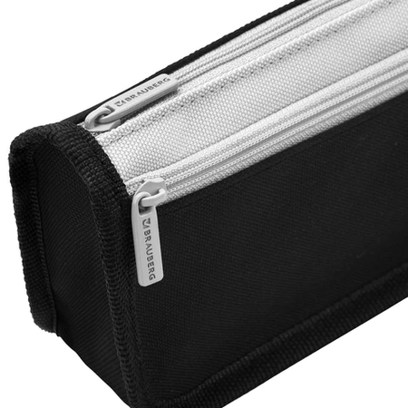 Пенал мягкий Brauberg Kids, 220*100*60 мм, Black Gray