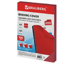 Обложки для переплета картонные Brauberg, А4, 100 шт., 230 г/м², красные, тиснение «под кожу» Обложки для переплета картонные Brauberg, А4, 100 шт., 230 г/м², красные, тиснение «под кожу»