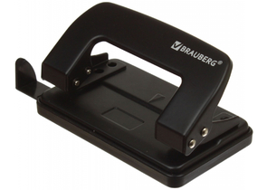 Дырокол Brauberg Classic, 100×60 мм, 10 л., черный