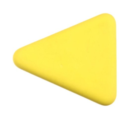 Ластик Economix, 32*30*7 мм, треугольный, желтый