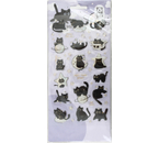 Наклейки гелевые Meshu, 10×23 см, 43 шт., Moon Cat Наклейки гелевые Meshu, 10×23 см, 43 шт., Moon Cat