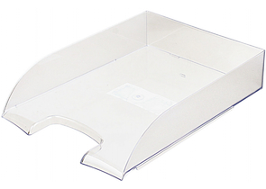 Лоток горизонтальный Brauberg Office Style, 320×245×65 мм, прозрачный