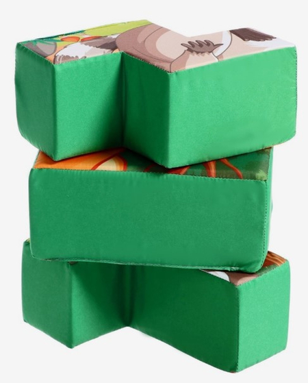 Конструктор-пазл развивающий мягкий Sima-Land, 9 элементов, «Лисичка»