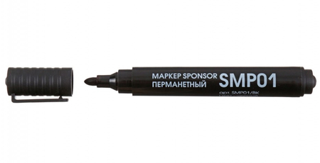 Маркер перманентный Sponsor SMP01, черный