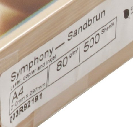 Бумага офисная цветная Xerox Symphony , А4 (210*297 мм), 80 г/м2, 500 л., песочная