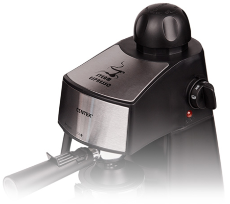 Кофеварка Centek CT-1160, серебристая с черным Кофеварка Centek CT-1160, серебристая с черным