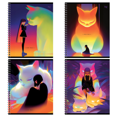 Тетрадь общая А5, 96 л. на гребне BG «Неон», 160*205 мм, клетка, ассорти Тетрадь общая А5, 96 л. на гребне BG «Неон», 160*205 мм, клетка, ассорти