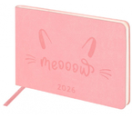 Еженедельник датированный на 2026 год Brauberg Imprint, 105×160 мм, 64 л., розовый