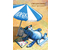 Ежедневник недатированный «Синие коты. Пляж», 138*200*11 мм, 72 л.