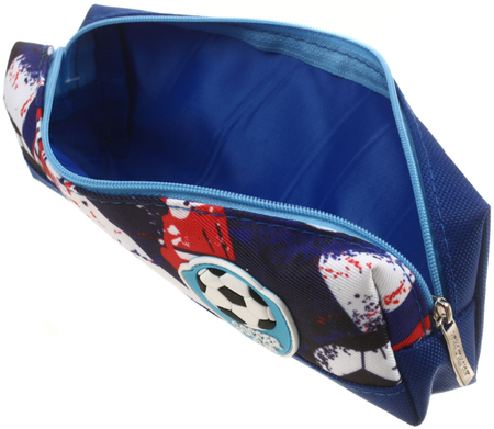 Пенал-тубус «Юнландия. Single» , 190*40*60 мм, Football, синий Пенал-тубус «Юнландия. Single» , 190*40*60 мм, Football, синий