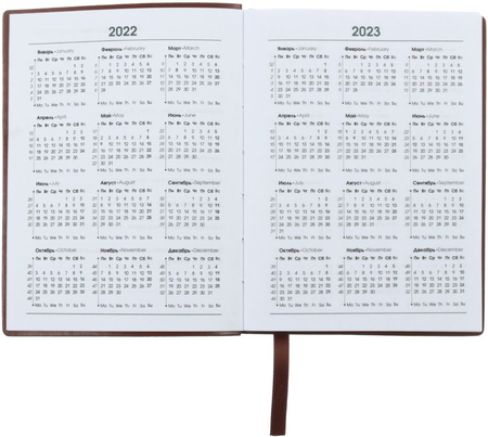 Ежедневник недатированный Radiant (А6), 110*145 мм, 152 л., коричневый