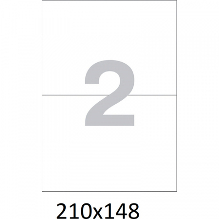 Бумага самоклеящаяся для изготовления этикеток Office Label, А4, 2 шт., 210*148 мм, 100 л., белая