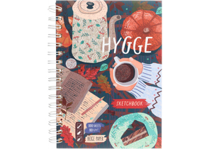 Скетчбук-тетрадь на гребне BG, 155×215 мм, 100 л., Hygge, бежевый