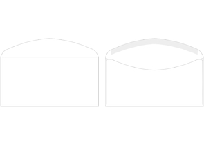 Конверт почтовый 110×220 мм (DL) Silwerhof Eco, декстрин, чистый