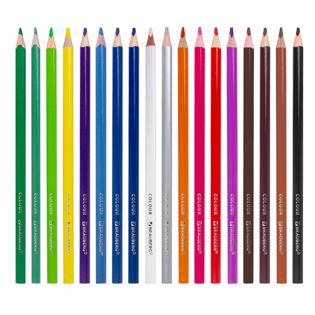 Карандаши цветные Brauberg Premium, 18 цветов, длина 176 мм