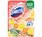 Блок для унитаза в пластиковом подвесе Domestos, 50 г, «Сила тропиков»