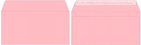 Конверт почтовый 114*229 мм (С6/С5), силикон, чистый, розовый
