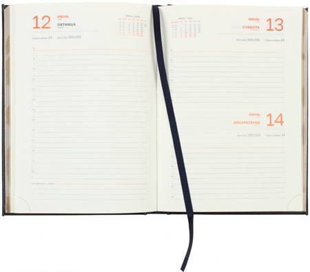 Ежедневник датированный на 2026 год BG Dallas (А5), 150*210 мм, 176 л., синий